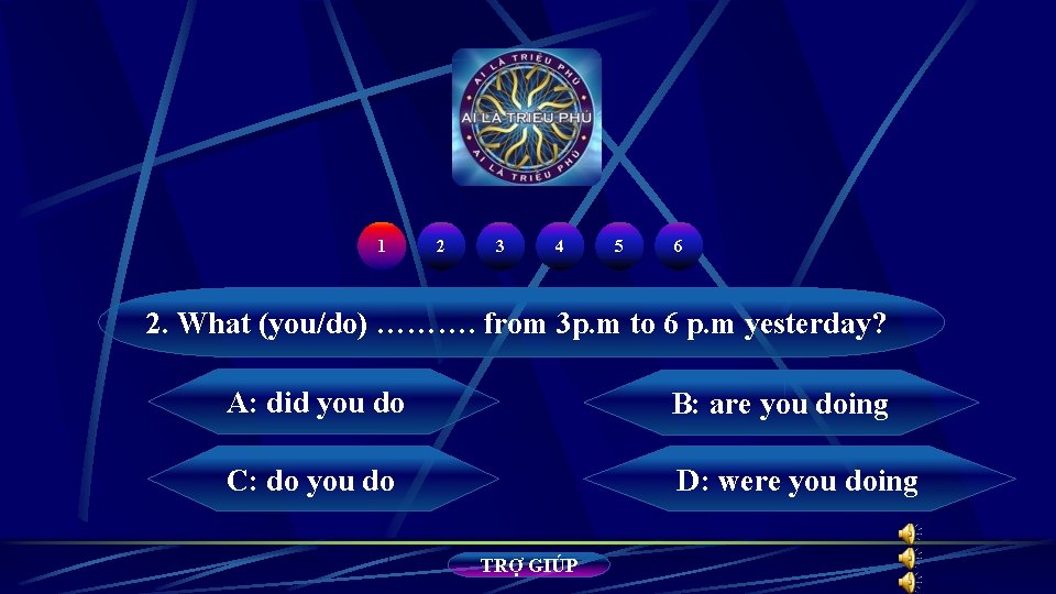 1 2 3 4 5 6 2. What (you/do) ………. from 3 p. m 1 2 3 4 5 6 2. What (you/do) ………. from 3 p. m