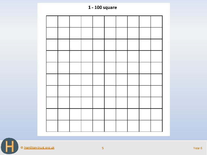 © hamilton-trust. org. uk 5 Year 6 