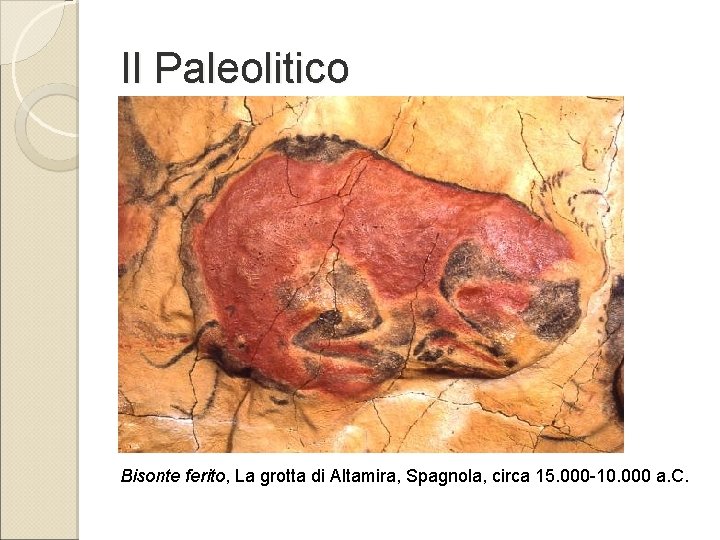 Il Paleolitico Bisonte ferito, La grotta di Altamira, Spagnola, circa 15. 000 -10. 000