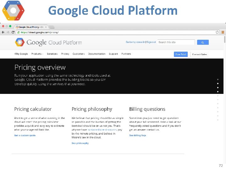Google Cloud Platform 72 