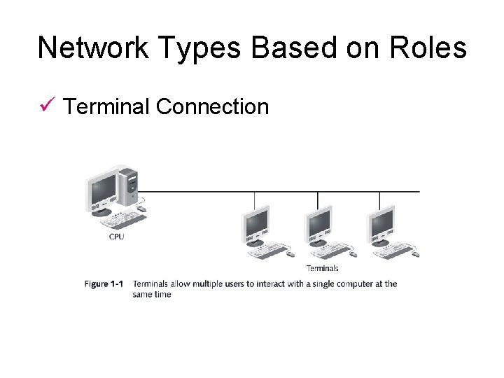 Network Types Based on Roles ü Terminal Connection 