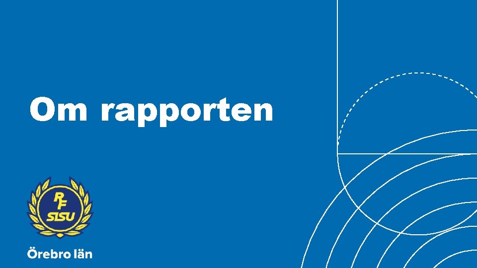 Om rapporten 