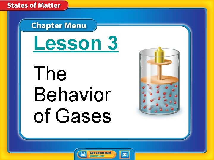 Lesson 3 The Behavior of Gases 