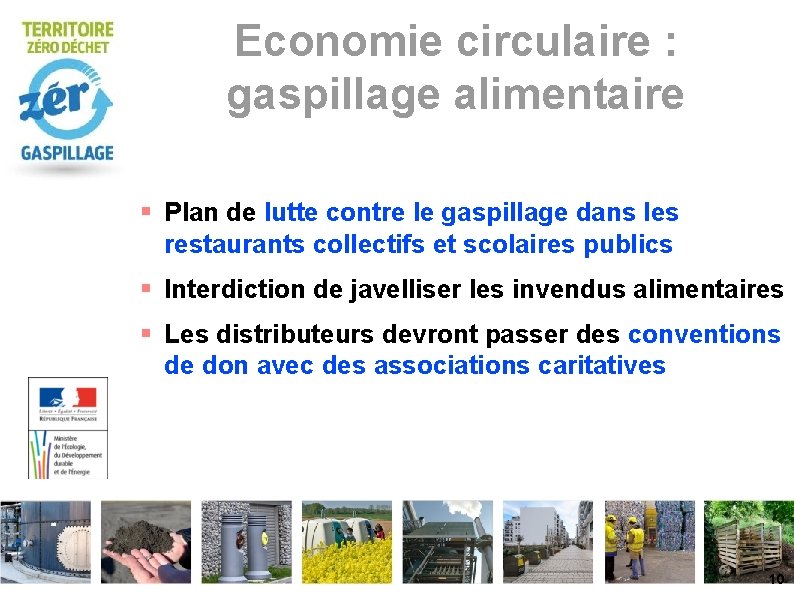 Economie circulaire : gaspillage alimentaire Plan de lutte contre le gaspillage dans les restaurants