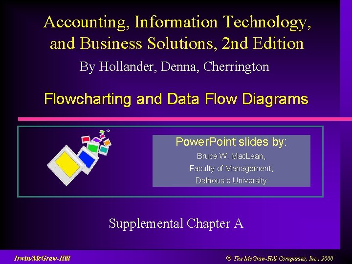 Accounting, Information Technology, and Business Solutions, 2 nd Edition By Hollander, Denna, Cherrington Flowcharting