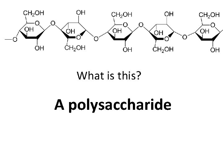 What is this? A polysaccharide 