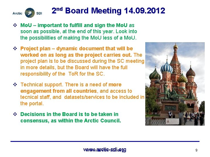 2 nd Board Meeting 14. 09. 2012 v Mo. U – important to fulfill