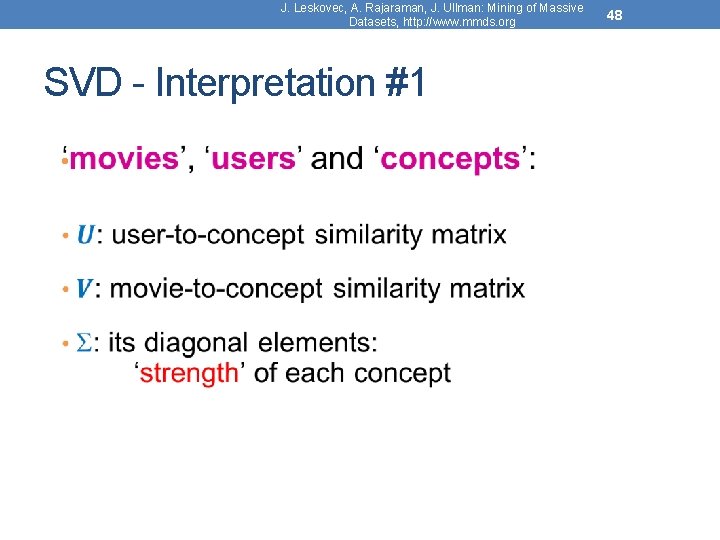 J. Leskovec, A. Rajaraman, J. Ullman: Mining of Massive Datasets, http: //www. mmds. org