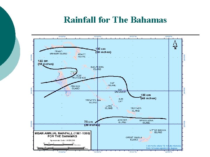 Rainfall for The Bahamas 