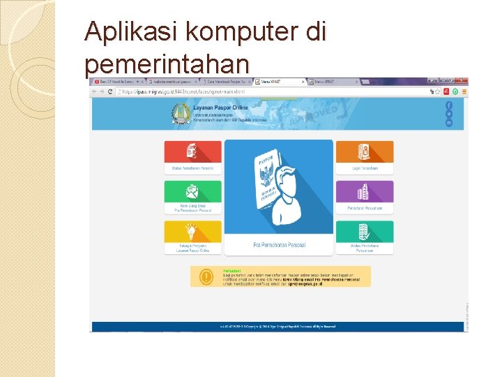 Aplikasi komputer di pemerintahan 