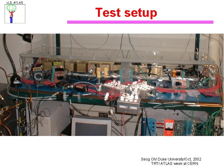 Test setup Seog Oh/ Duke University/Oct, 2002 TRT/ ATLAS week at CERN 