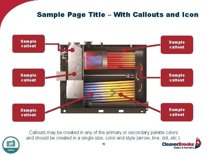 Sample Page Title – With Callouts and Icon Sample callout Sample callout Callouts may