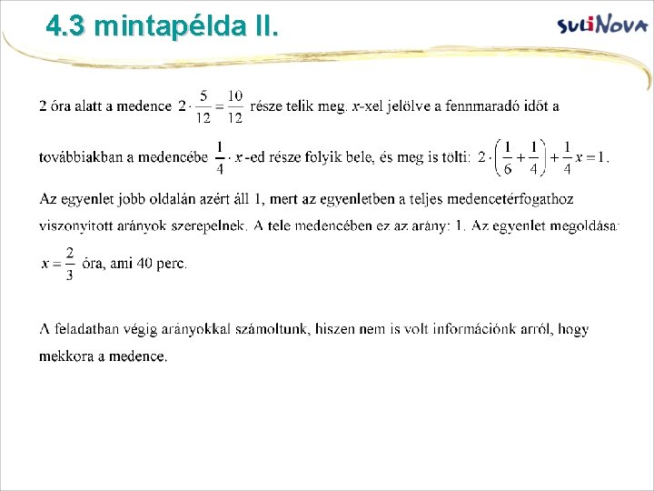 4. 3 mintapélda II. 