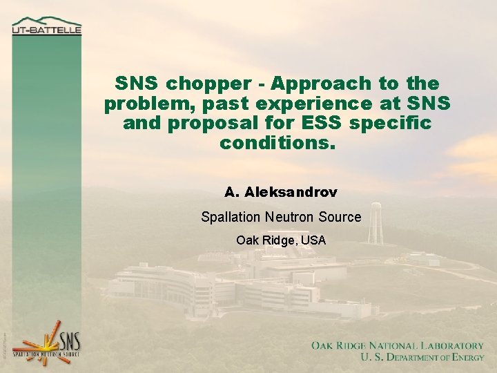 SNS chopper - Approach to the problem, past experience at SNS and proposal for