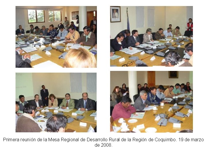 Primera reunión de la Mesa Regional de Desarrollo Rural de la Región de Coquimbo.