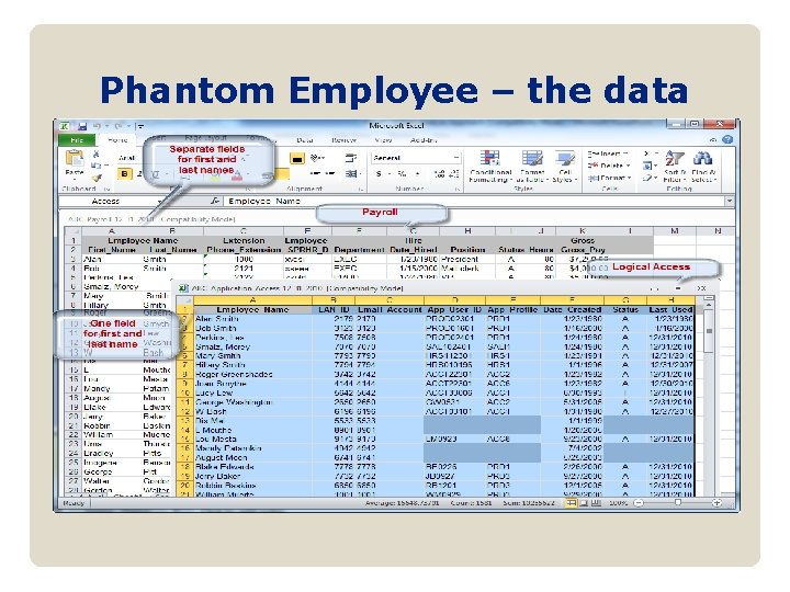 Phantom Employee – the data 