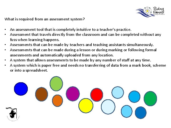 What is required from an assessment system? • An assessment tool that is completely