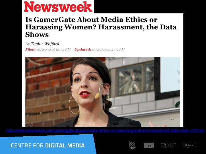 http: //www. newsweek. com/gamergate-about-media-ethics-or-harassing-women-harassment-data-show-279736 