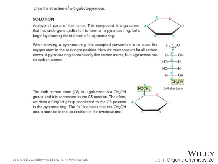 Copyright © 2015 John Wiley & Sons, Inc. All rights reserved. Klein, Organic Chemistry