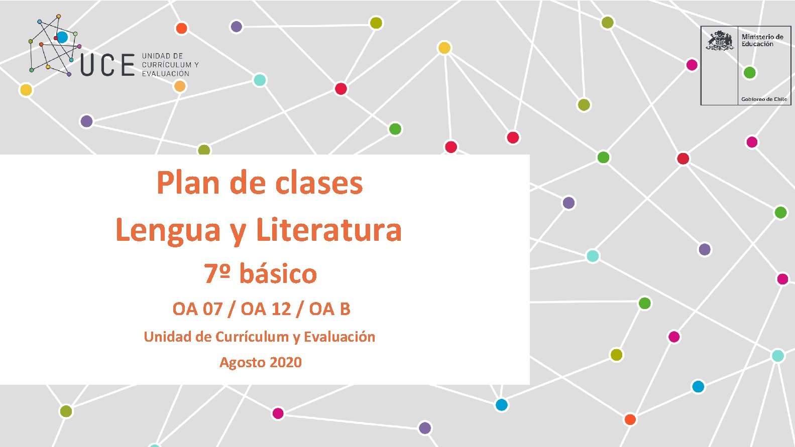 Plan de clases Lengua y Literatura 7º básico OA 07 / OA 12 /