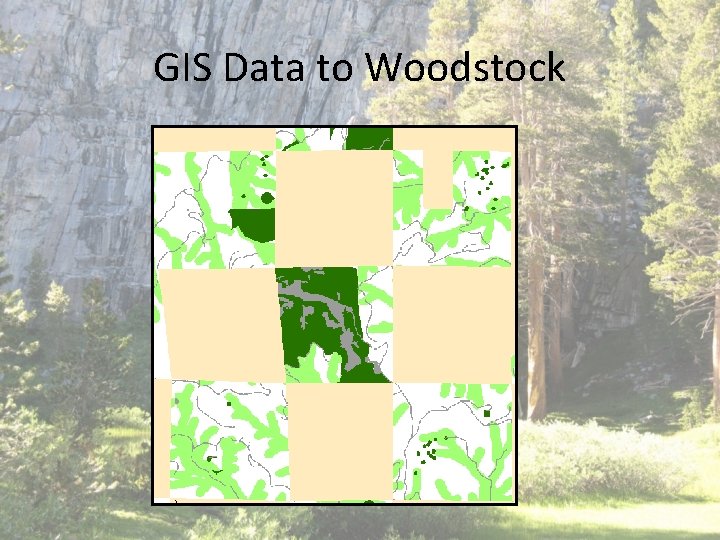 GIS Data to Woodstock GIS Data to Woodstock