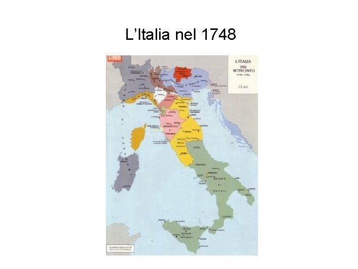 L’Italia nel 1748 