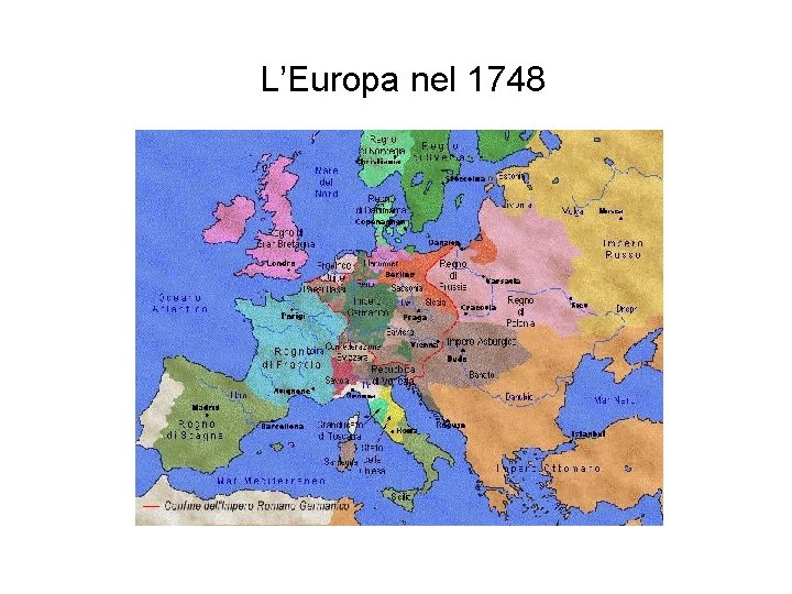 L’Europa nel 1748 