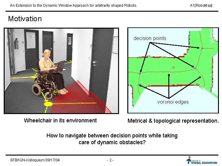 An Extension to the Dynamic Window Approach for arbitrarily shaped Robots. A 1[Robo. Map]