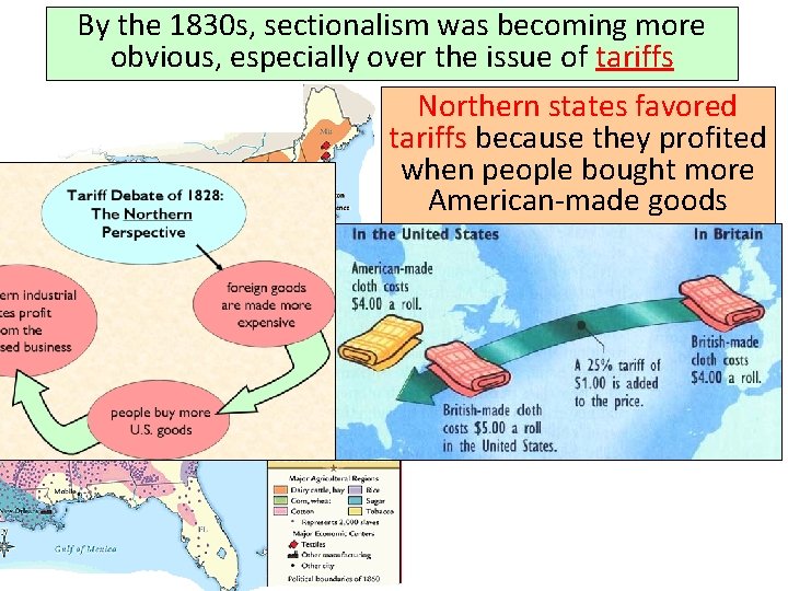 By the 1830 s, sectionalism was becoming more obvious, especially over the issue of By the 1830 s, sectionalism was becoming more obvious, especially over the issue of