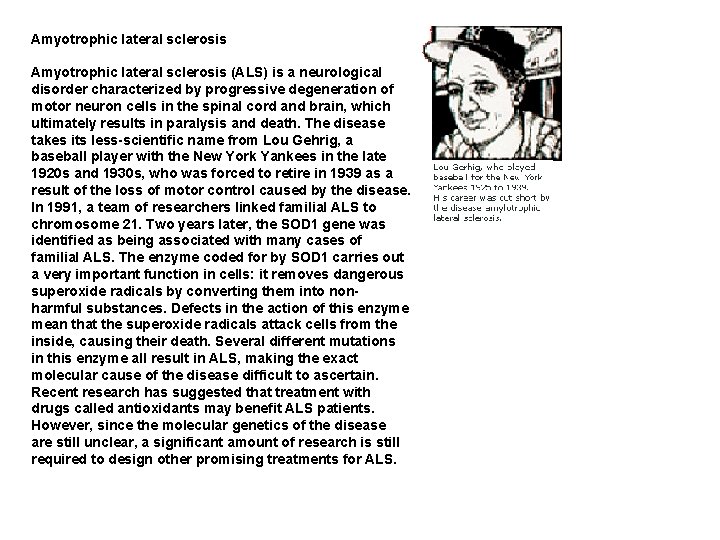 Amyotrophic lateral sclerosis (ALS) is a neurological disorder characterized by progressive degeneration of motor