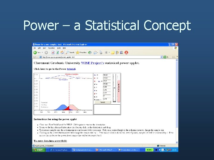 Power – a Statistical Concept 