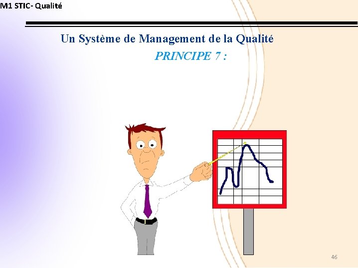 M 1 STIC- Qualité Un Système de Management de la Qualité PRINCIPE 7 :