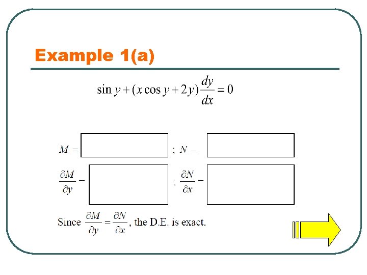 Example 1(a) 