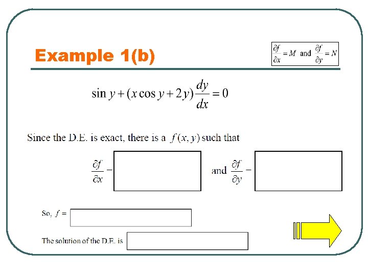Example 1(b) 