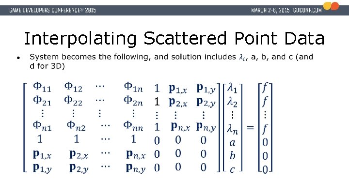Interpolating Scattered Point Data 