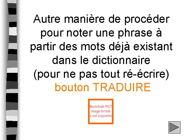 Autre manière de procéder pour noter une phrase à partir des mots déjà existant