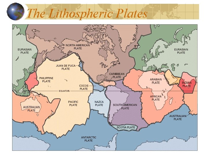 The Lithospheric Plates The Lithospheric Plates