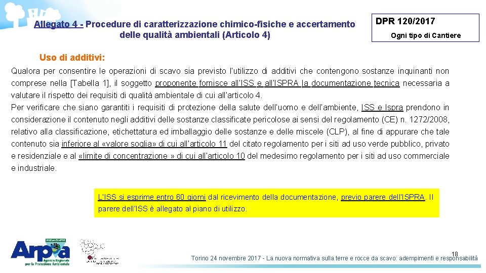Allegato 4 - Procedure di caratterizzazione chimico-fisiche e accertamento delle qualità ambientali (Articolo 4)