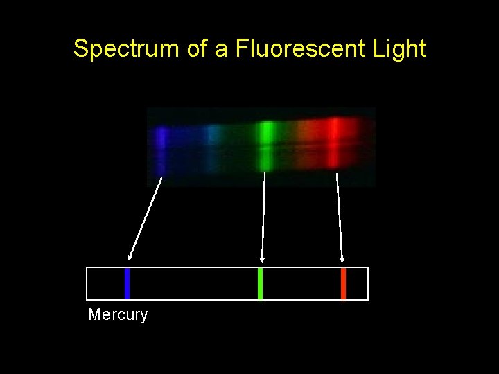 Spectrum of a Fluorescent Light Mercury 