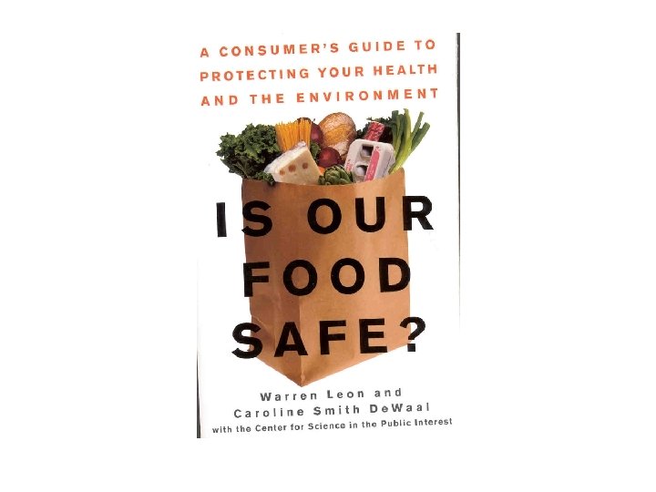 IS OUR FOOD SAFE? 