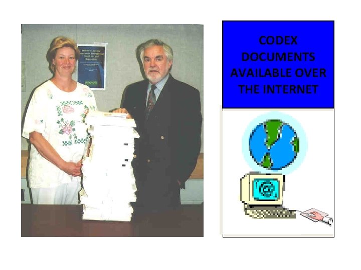 CODEX DOCUMENTS AVAILABLE OVER THE INTERNET 