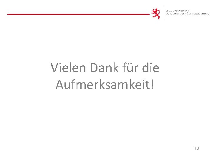 Vielen Dank für die Aufmerksamkeit! 18 