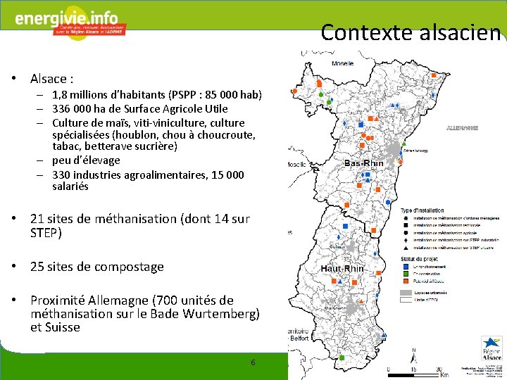 Contexte alsacien • Alsace : – 1, 8 millions d’habitants (PSPP : 85 000