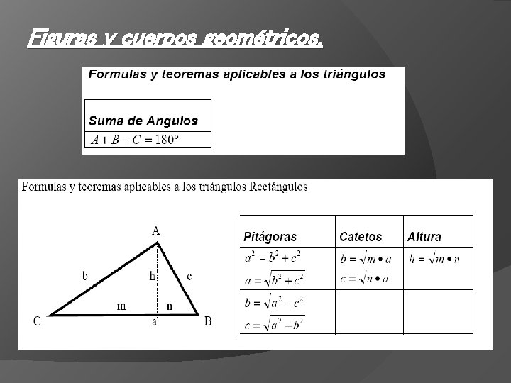 Figuras y cuerpos geométricos. 