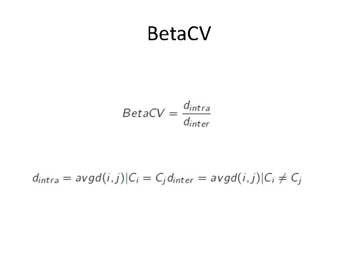 Beta. CV 