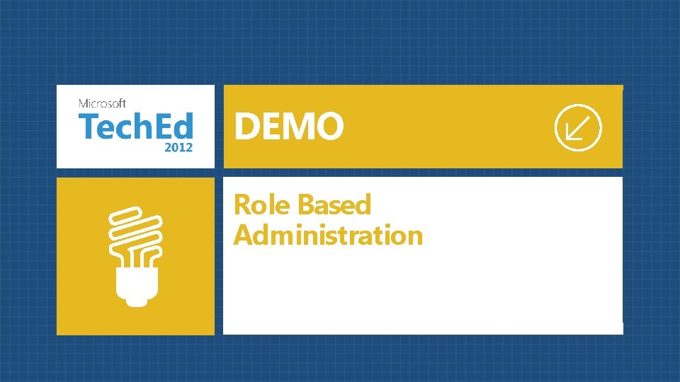 DEMO Role Based Administration 