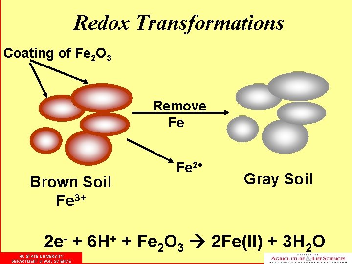 Redox Transformations Coating of Fe 2 O 3 Remove Fe Brown Soil Fe 3+