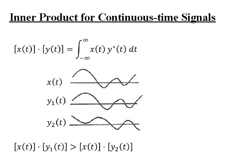 Inner Product for Continuous-time Signals 