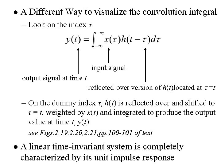 l A Different Way to visualize the convolution integral – Look on the index