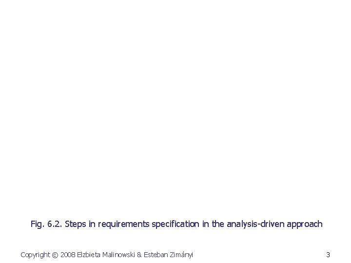 Fig. 6. 2. Steps in requirements specification in the analysis-driven approach Copyright © 2008